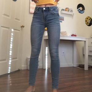 American Eagle High Waisted Skinny Jeggings Size 0
